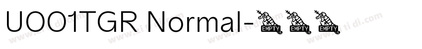 U001TGR Normal字体转换